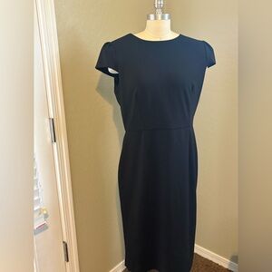 Betsey Johnson Black Sheath Midi Cocktail Dress